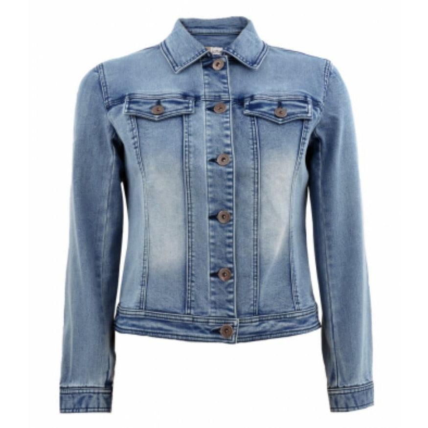 Cafe Latte Denim Jacket - Willow and Vine