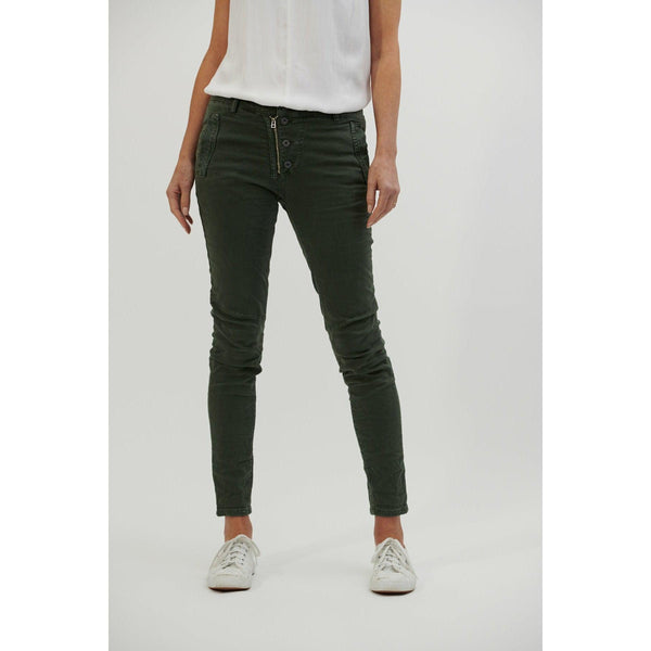 Classic Button Fly Jeans from Italian Star - Military - Willow and Vine