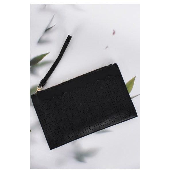 Kyra Cutout Clutch Black - Willow and Vine