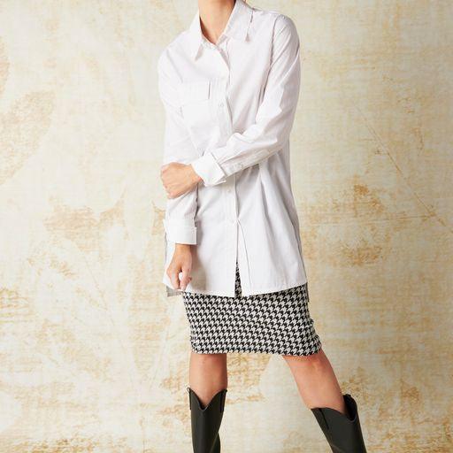 Oversized Shirt - White - Willow and Vine