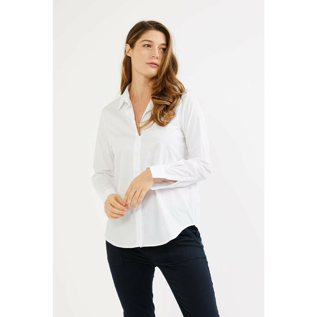 Plain Button Through Shirt - Willow and Vine