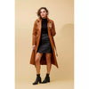 Vegan Leather Trench Coat - Toffee - Willow and Vine